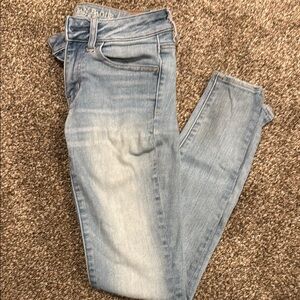 American Eagle Outfitters Blue Skinny Jeans Classic Denim